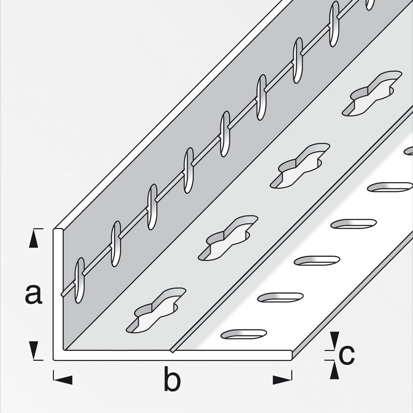 Alu-Winkelprofil blank 100 x 2,35 x 4,35 cm