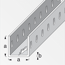 Verkleinertes Bild von Quadrat-U-Profil logika® Aluminium 100 x 3,55 cm