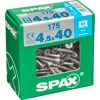 Senkkopfschrauben T-Star rostfrei Ø 4,5 x 40 mm 175 Stück