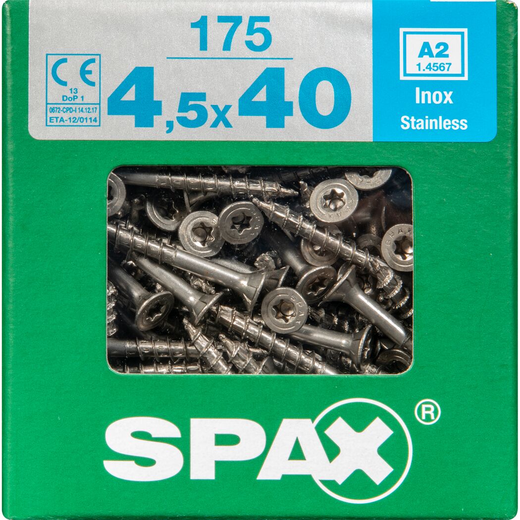 Senkkopfschrauben T-Star rostfrei Ø 4,5 x 40 mm 175 Stück