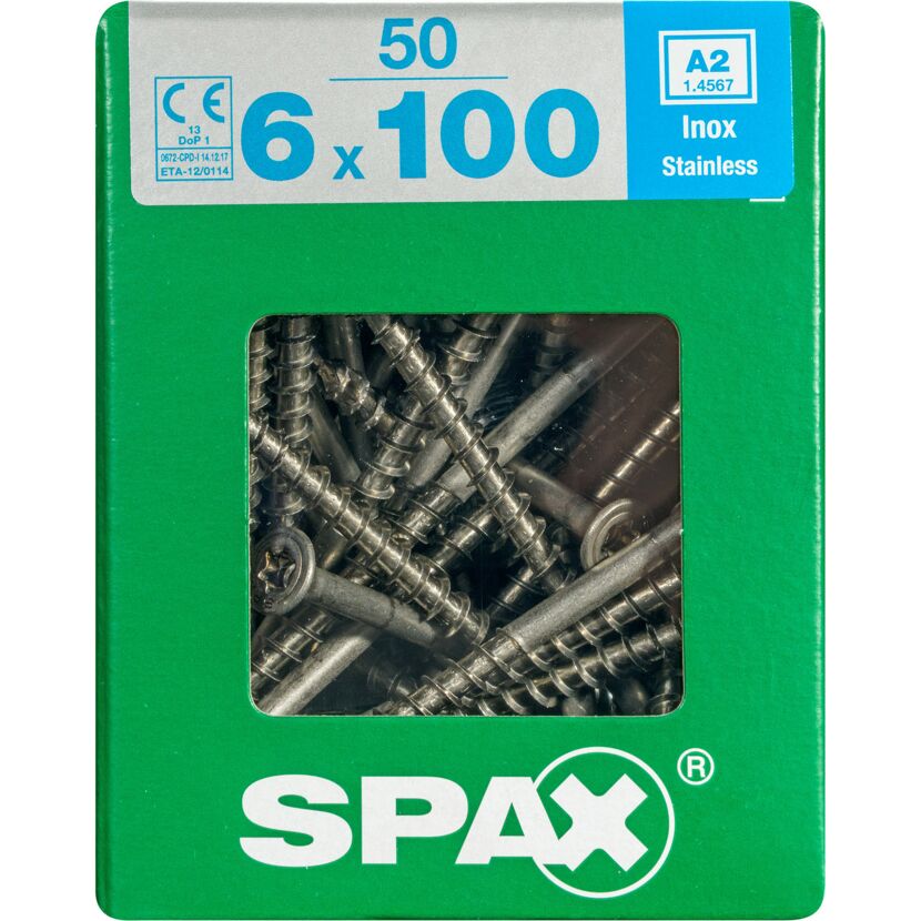Senkkopfschrauben T-Star rostfrei Ø 6 x 100 mm 50 Stück