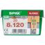 Holzschrauben 'Hi.Force' T-Star plus T40 Stahl 8 x 120 mm 20 Stück