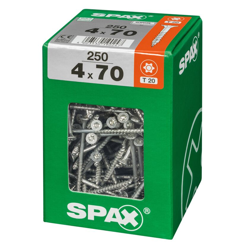 Senkkopfschrauben T-Star 250 Stück Ø 4 mm 7 mm