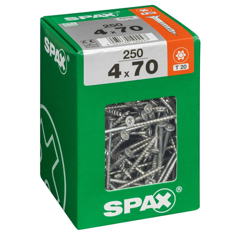 Senkkopfschrauben T-Star 250 Stück Ø 4 mm 7 mm