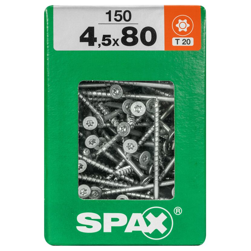 Senkkopfschrauben T-Star Ø 4,5 x 80 mm 150 Stück