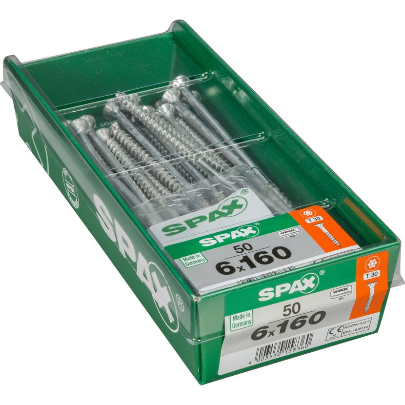 Senkkopfschrauben T-Star Ø 6 x 160 mm 50 Stück