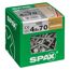 SPAX Schrauben 4,5x70 mm, 100 Stück