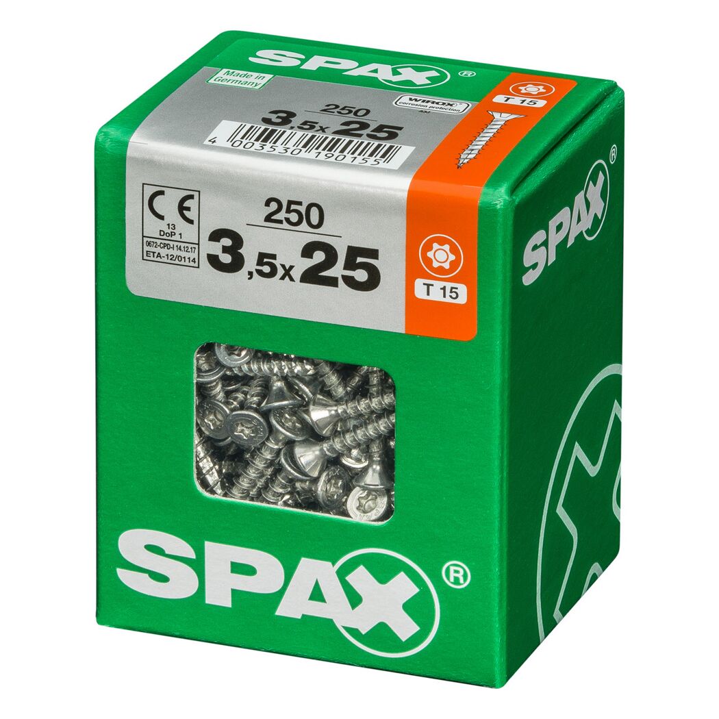 Senkkopfschrauben T-Star Ø 3,5 mm 25 mm 250 Stück