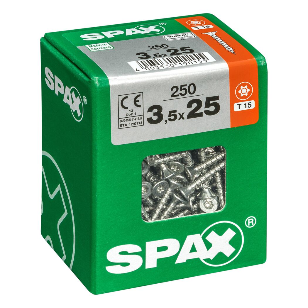 Senkkopfschrauben T-Star Ø 3,5 mm 25 mm 250 Stück