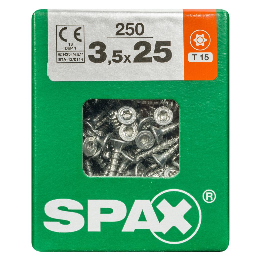 Senkkopfschrauben T-Star Ø 3,5 mm 25 mm 250 Stück