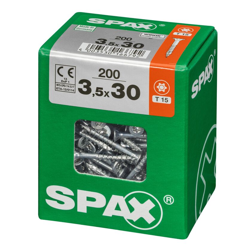 Senkkopfschrauben T-Star Ø 3,5 mm 30 mm 200 Stück