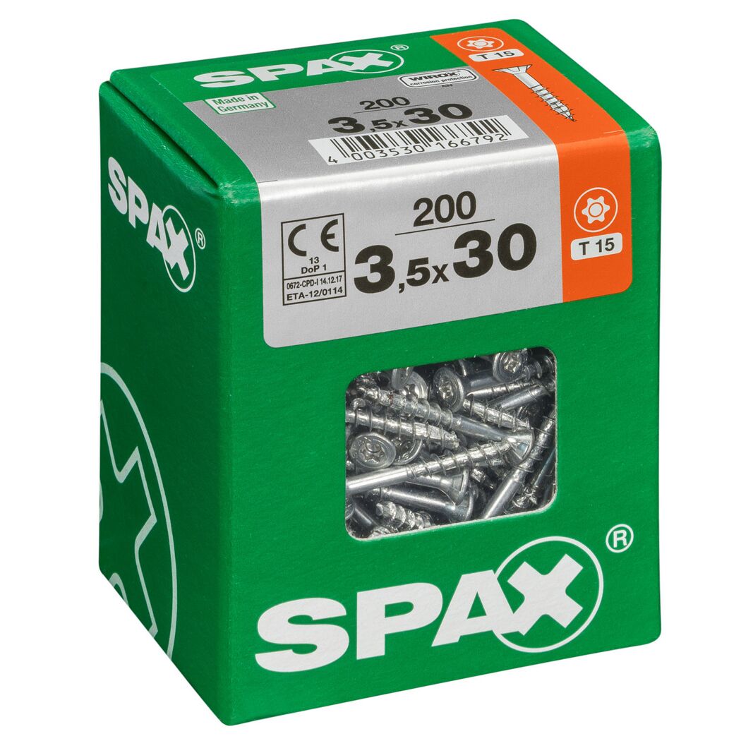 Senkkopfschrauben T-Star Ø 3,5 mm 30 mm 200 Stück