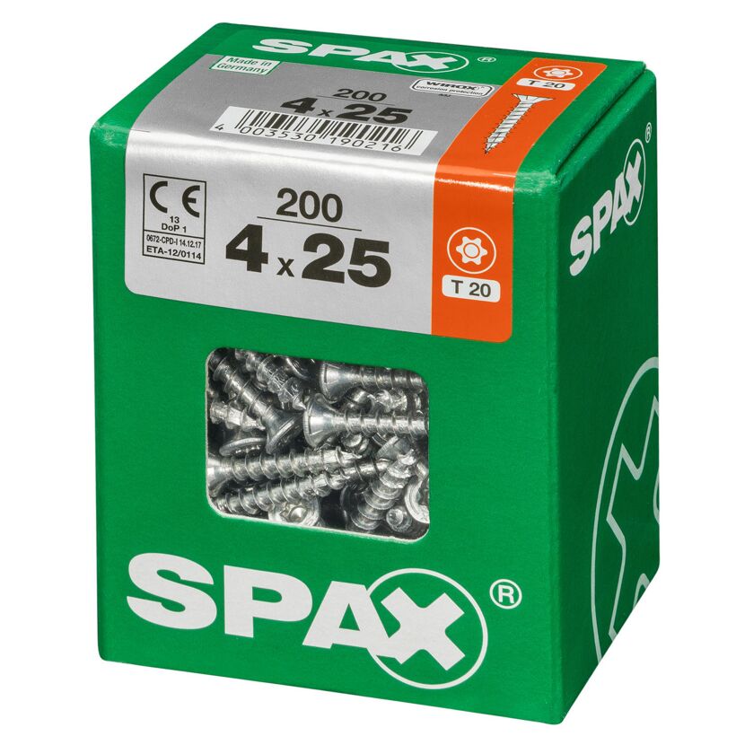 Senkkopfschrauben T-Star Ø 4 mm 25 mm 200 Stück