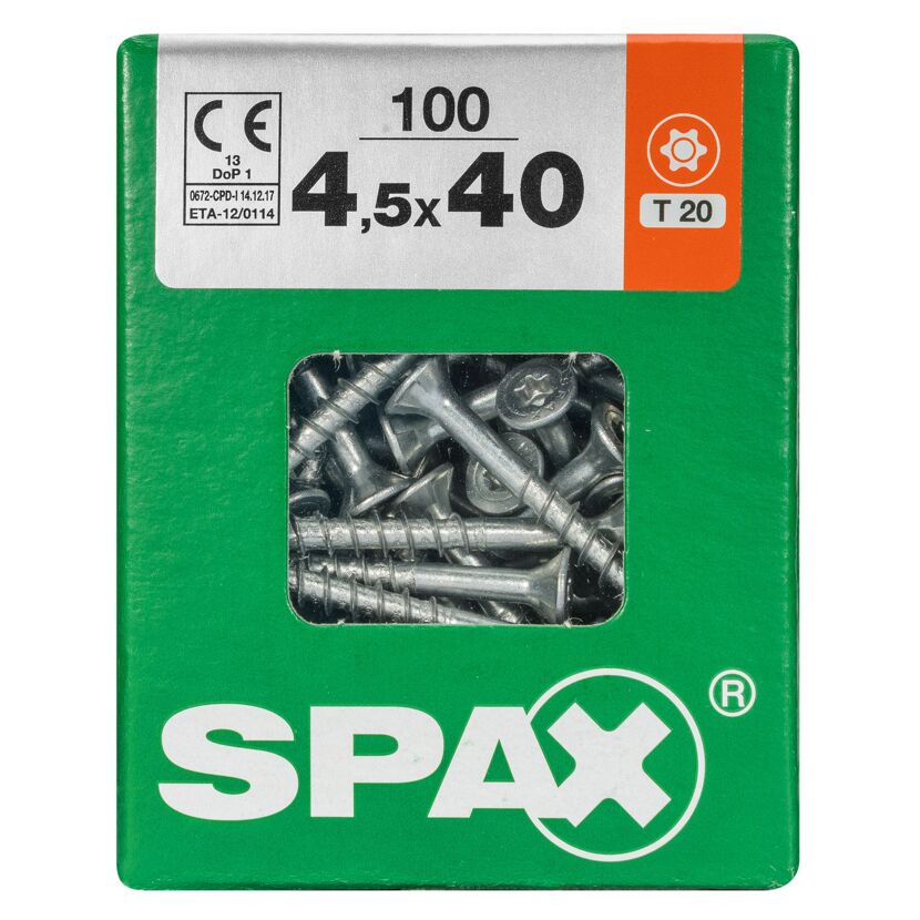 Senkkopfschrauben T-Star Ø 4,5 mm 40 mm 100 Stück