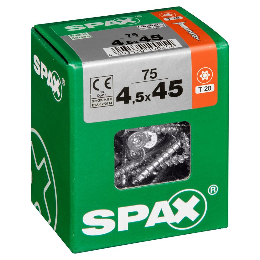 Senkkopfschrauben T-Star Ø 4,5 x 45 mm 75 Stück
