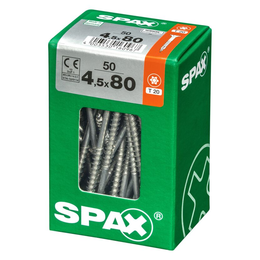 Senkkopfschrauben T-Star Ø 4,5 x 80 mm 50 Stück
