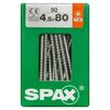 Senkkopfschrauben T-Star Ø 4,5 x 80 mm 50 Stück