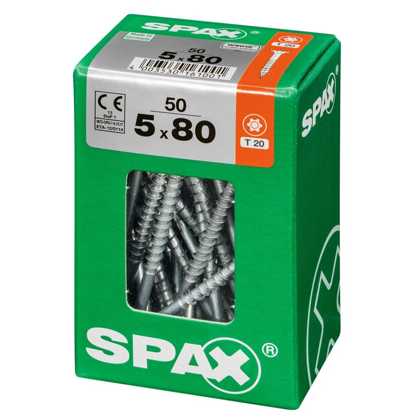 Senkkopfschrauben T-Star Ø 5 x 80 mm 50 Stück