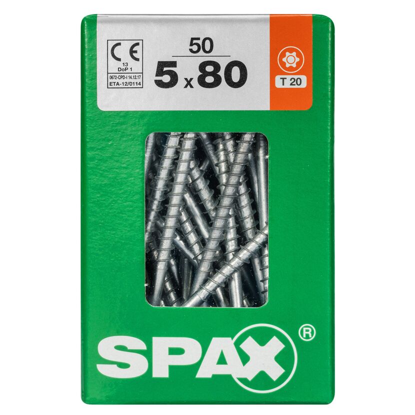Senkkopfschrauben T-Star Ø 5 x 80 mm 50 Stück