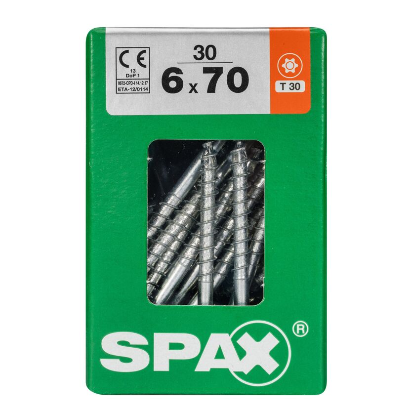 Senkkopfschrauben T-Star Ø 6 x 70 mm 30 Stück