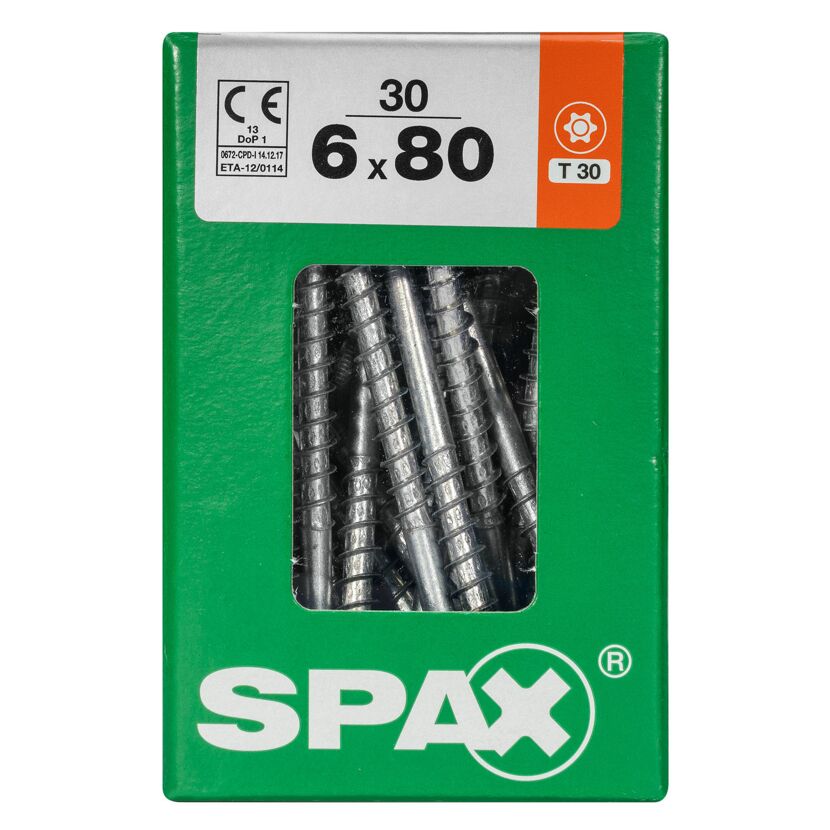 Senkkopfschrauben T-Star Ø 6 x 80 mm 30 Stück