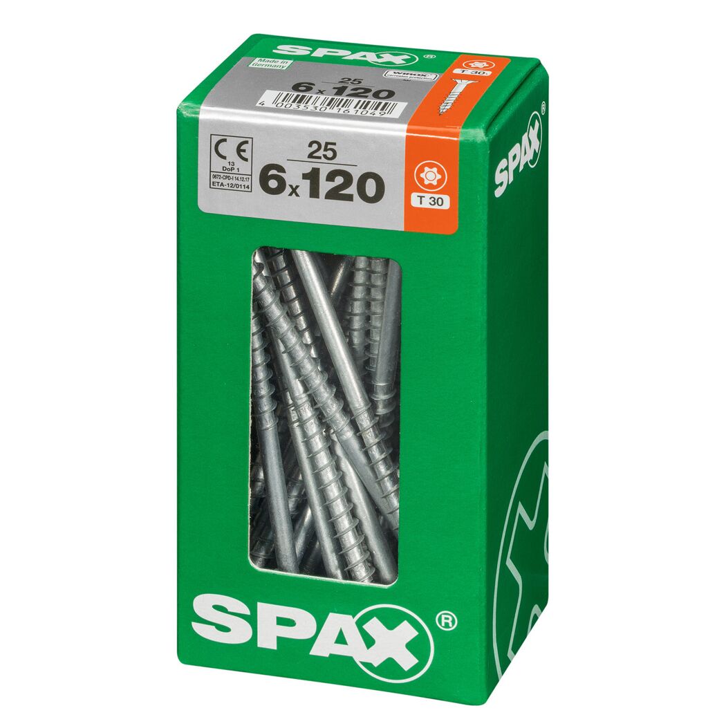 Senkkopfschrauben T-Star Ø 6 x 120 mm 25 Stück