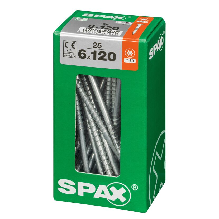 Senkkopfschrauben T-Star Ø 6 x 120 mm 25 Stück