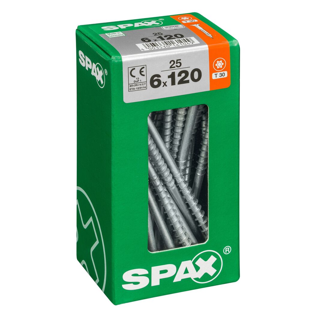 Senkkopfschrauben T-Star Ø 6 x 120 mm 25 Stück