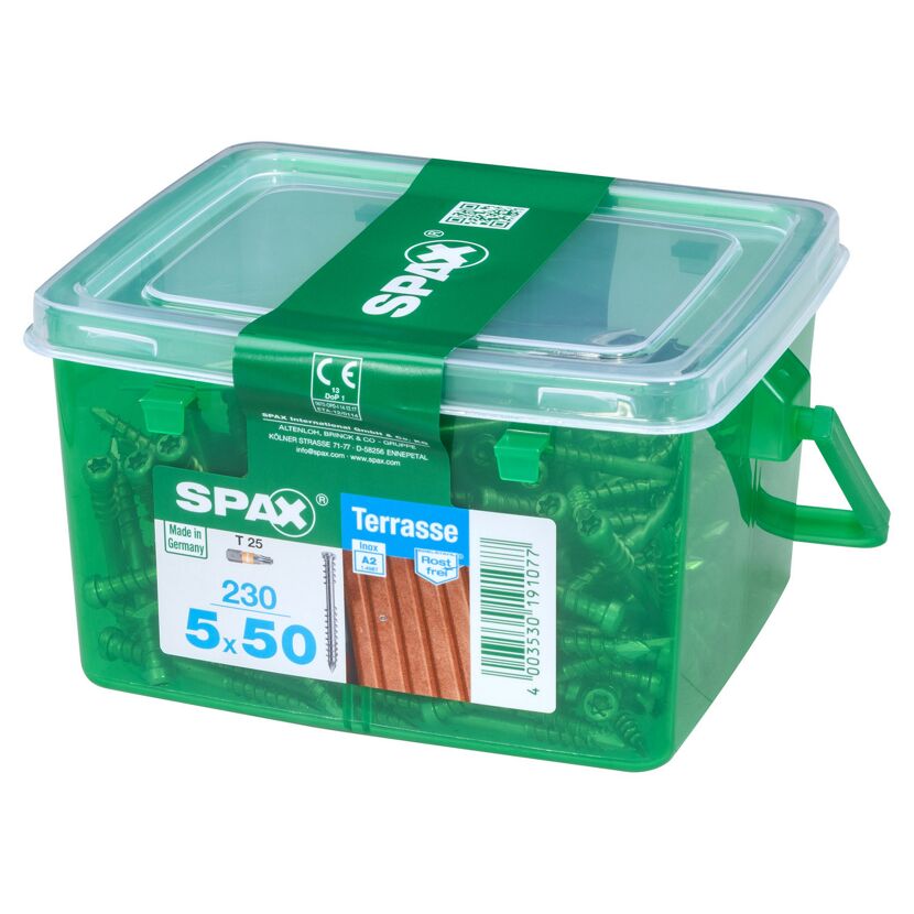 Terrassenschrauben rostfrei Ø 5 x 50 mm 230 Stück