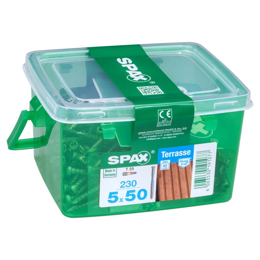 Terrassenschrauben rostfrei Ø 5 x 50 mm 230 Stück