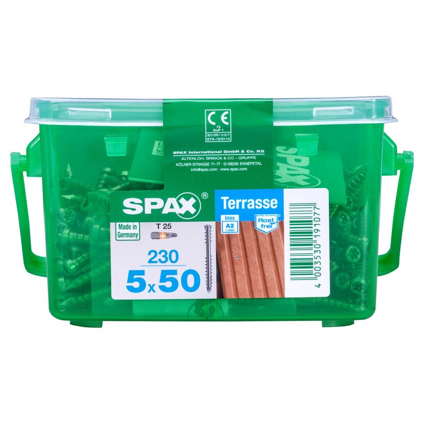 Terrassenschrauben rostfrei Ø 5 x 50 mm 230 Stück