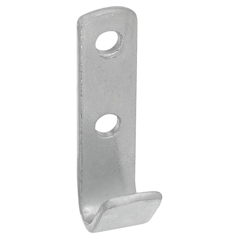 Flachhaken Metall verzinkt 44 x 13 x 2,5 mm 2 Stück