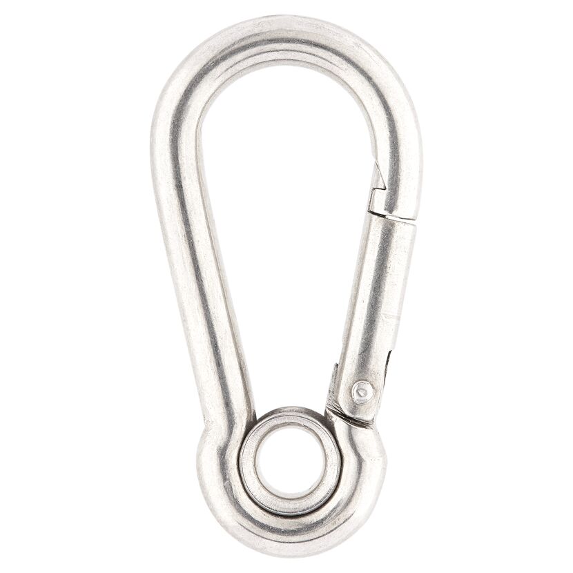 Karabinerhaken Edelstahl A4 geschlossen Ø 4 x 40 mm