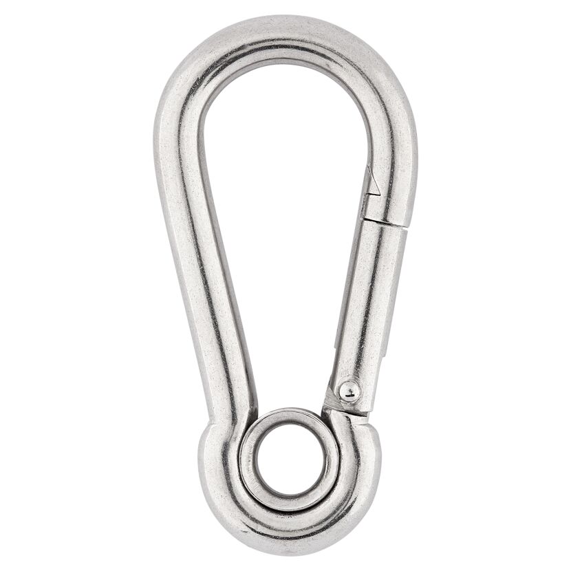 Karabinerhaken Edelstahl A4 geschlossen Ø 8 x 80 mm