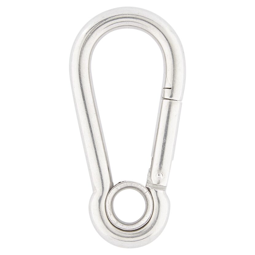 Karabinerhaken Edelstahl A4 geschlossen Ø 10 x 100 mm