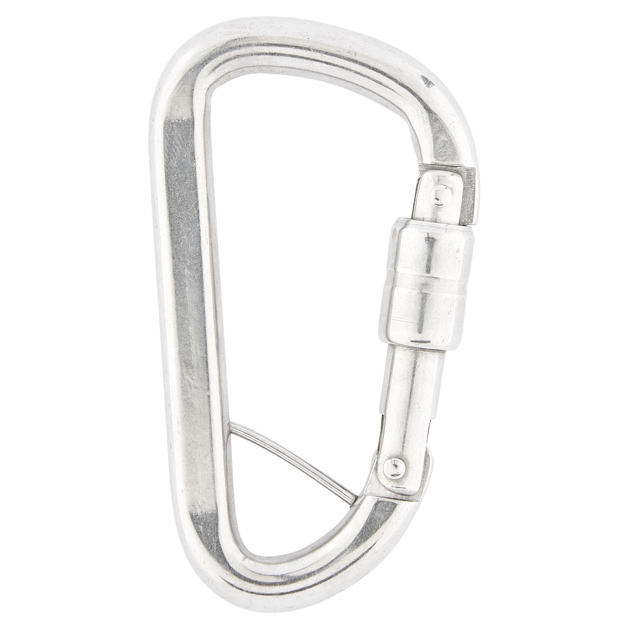 Karabinerhaken mit Sicherung aus Edelstahl