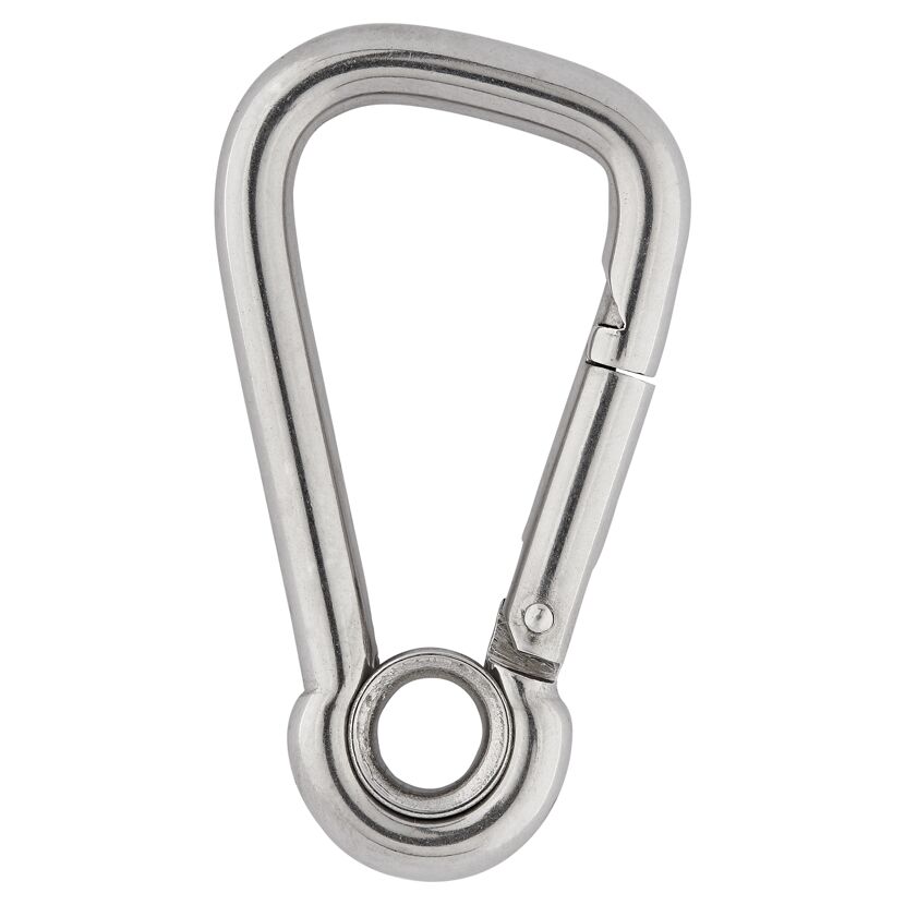 Karabinerhaken asymmetrisch Edelstahl A4 Ø 6 x 60 mm