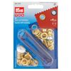 Ösen mit Scheiben Messing Ø 8 mm 24 Stück