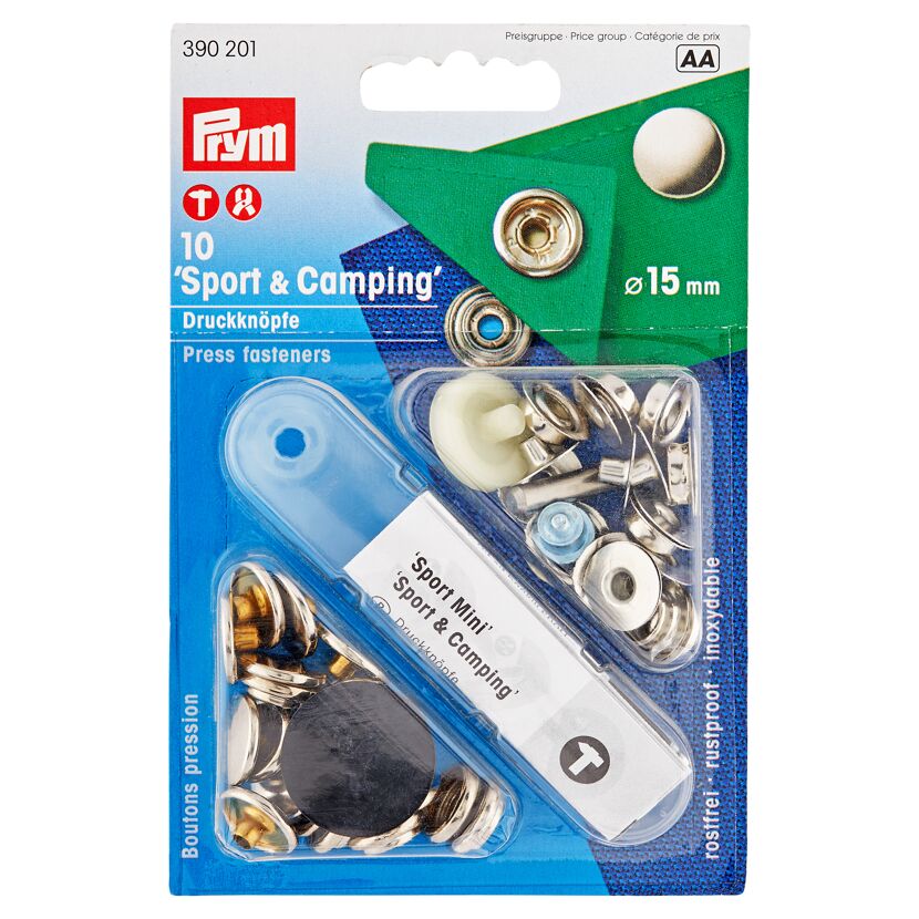Druckknöpfe Ø 15 mm 10 Stück