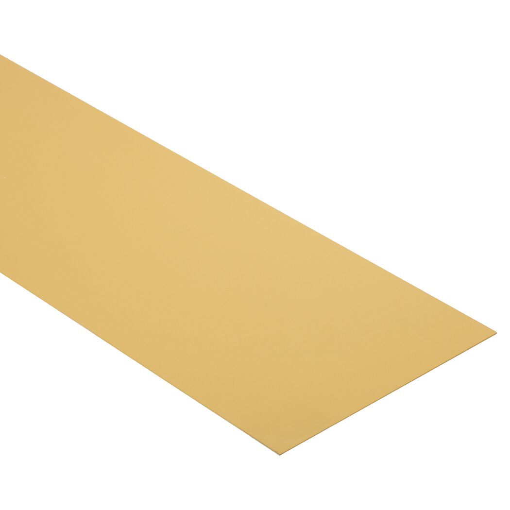 Glattblech Aluminium messingfarben 100 x 12 x 0,08 cm
