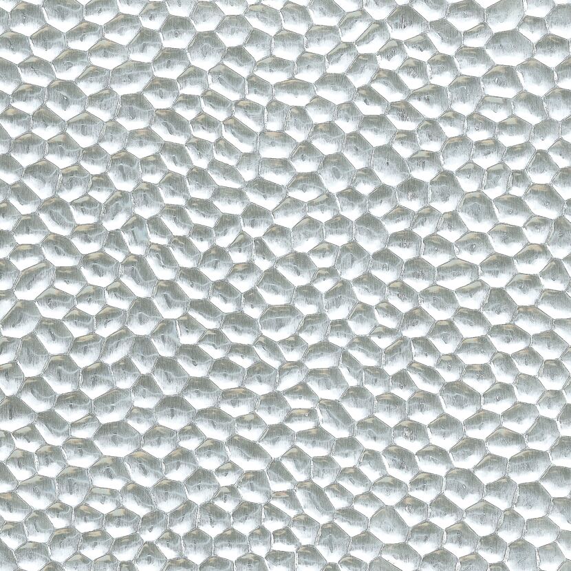 Hammerschlagblech Aluminium 100 x 12 cm