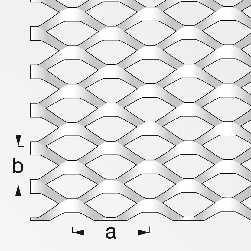 Streckmetall Stahl blank 100 x 60 cm