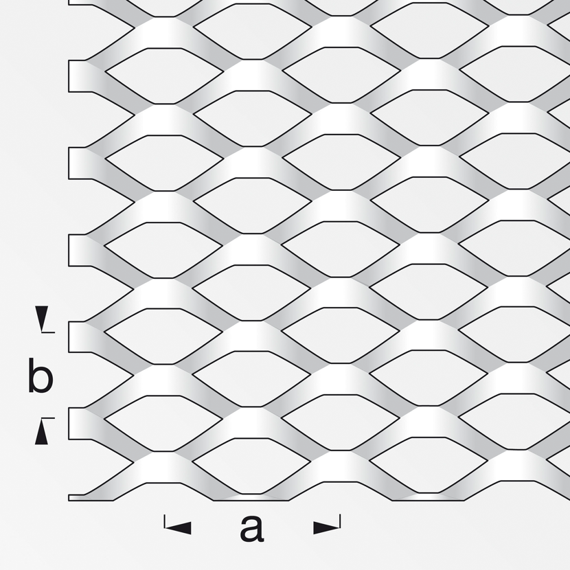 Streckmetall Stahl blank 100 x 60 cm
