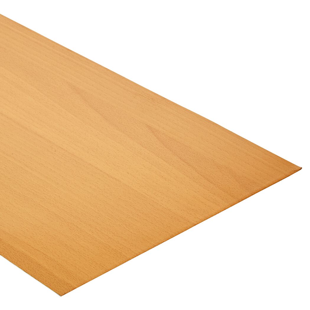 Glattblech Aluminium buchefarben 50 x 25 cm