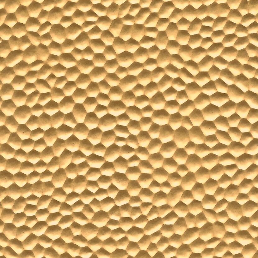 Hammerschlagblech Aluminium kupferfarben 50 x 25 cm