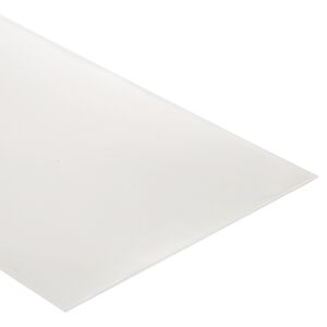 Glattblech Aluminium weiß 50 x 25 cm