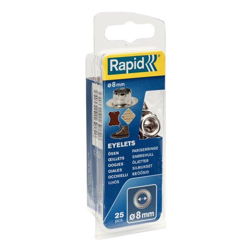 Rapid Ösen 8 mm, 25 Stück