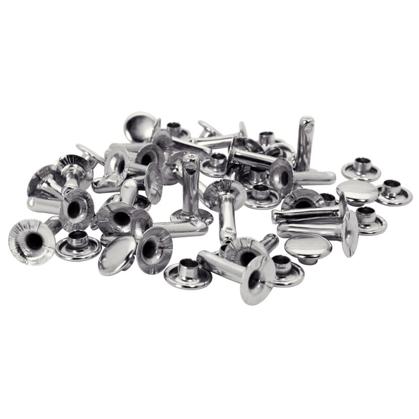 25 Hohlnieten 9 x 3 x 13 mm