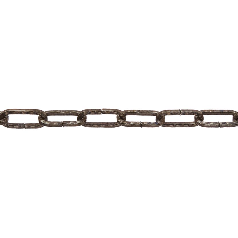 Gliederkette 3 mm geprägt vermessingt brüniert