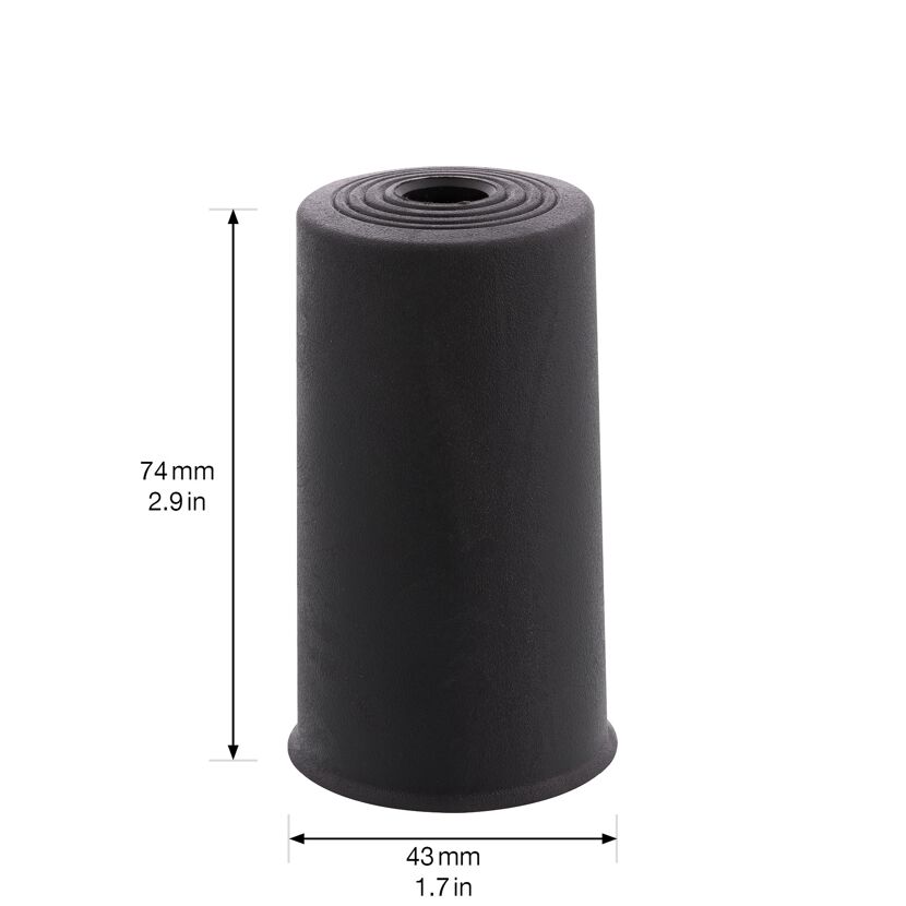 Schwarzer Bodentürstopper